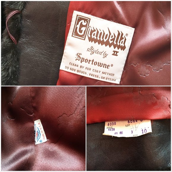 Grandella II Faux Mink Fur Jacket Size 10 - Picture 8 of 11